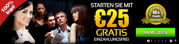 Jetzt 25 Euro gratis sichern