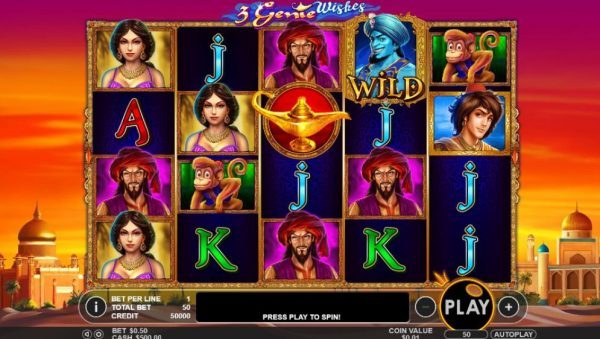 3 Genie Wishes Slot Vorschau