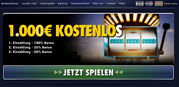 1.000 Euro im Spinpalace Casino