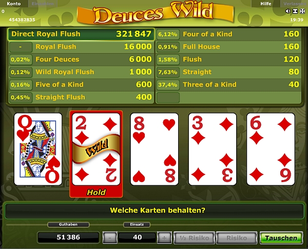 Deuces Wild spielen