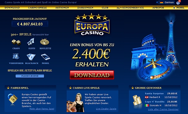 Europa Casino spielen