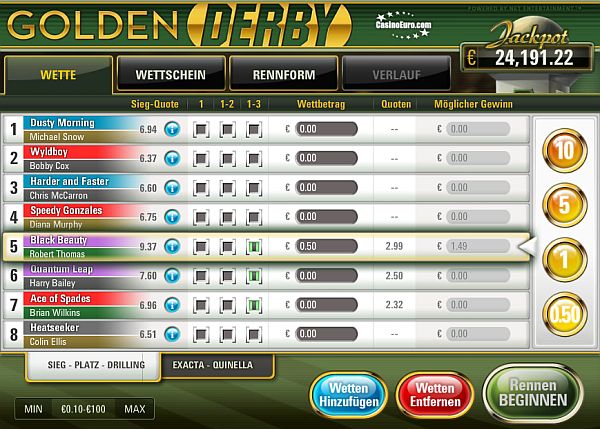 Golden Derby - jetzt spielen