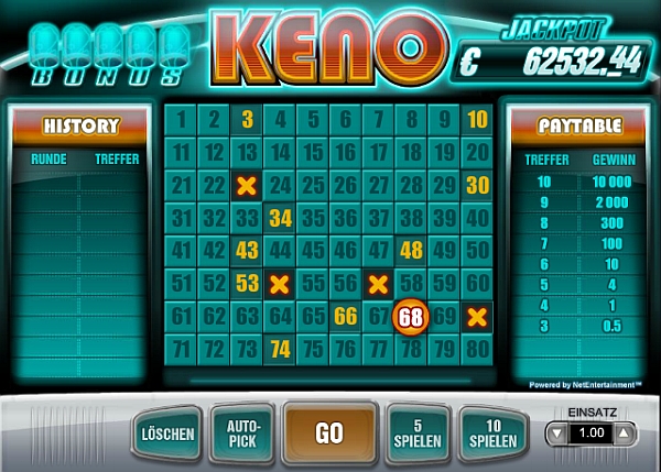 Keno spielen