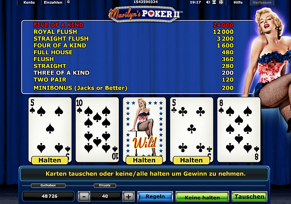 Marilyn's Poker 2 