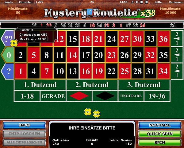 Mystery Roulette x38