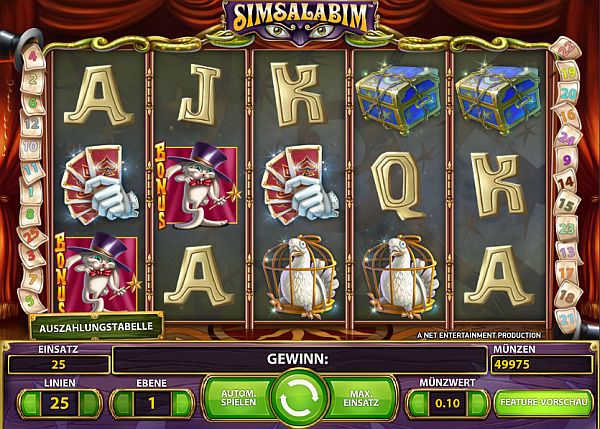 Simsalabim spielen im Casino Euro