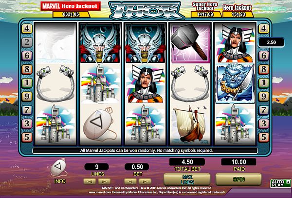 Thor Online spielen im 888 Casino