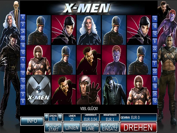 X Men kostenlos spielen im Casinoeuro